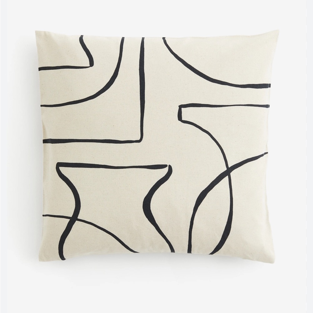 H&M Patterned Cushion Cover